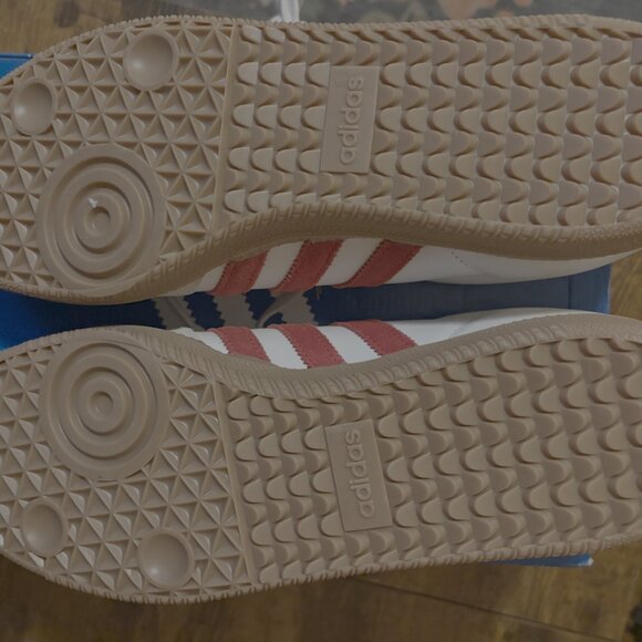Adidas Samba OG Men’s Size 12 White Red Sneakers JI3201 | Classic Gum Sole | NWT - Picture 6 of 8